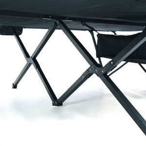 Factory-direct Wholesale Outdoor Camping Stainless Steel Frame <b>Double</b> Folding Tactical Camp <b>Cot</b> Portable Twin Bed - Product Image 2