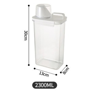 Airtight Grain Storage <b>Container</b> 1100ml 1800ml 2300ml Rectangle Clip-on Lid For Kitchen Food Drying Snacks - Product Image 3