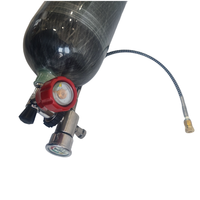Adaptateur de valve de remplissage PCP G5/8 M18*1.5 avec manomètre en acier inoxydable/laiton, flexible et portable pour le remplissage de scaphandre/HPA