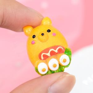 Abalorios de Resina de Alta Calidad con Diseño de Pan y Bebidas, Cabujones Planos para Decoración de Álbumes de Recortes y Fundas de Móvil DIY - Product Image 4