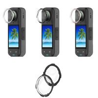 Insta360X5 Filtre de film trempé de protection Dureté 9H Verre optique X4 Lentille Shell Shadow Stone Meilleure protection du téléphone portable