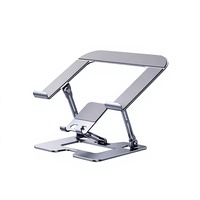 Nouveau support pour tablette PC en alliage d'aluminium, réglable en hauteur, vertical, avec dissipation thermique, pliable, pour bureau, support suspendu