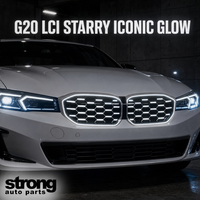 Kit de rétrofit LED lumineux G20 LCI Starry Silver Dot pour calandre BMW Série 3 2023+ – Prix usine avantageux