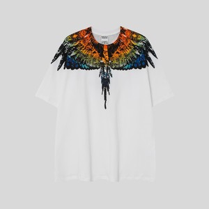 T-shirt Streetwear Urban Feather Wings surdimensionné avec motif graphique pour hommes et femmes - Product Image 3