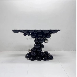 Moderna sala d'ingresso in acciaio inox bubble lobby view table soggiorno contro il <span class=keywords><strong>tavolo</strong></span> d'ingresso decorato a parete - Product Image 3