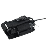 Étui tactique pour radio, pochette pour interphone, sac MOLLE robuste, fermeture à bouton unisexe, chasse, polyester, fabriqué en Chine