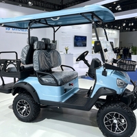 Nouvelle voiturette de golf électrique 4 places, batterie lithium 48V, vitesse de 30 km/h et autonomie de 70-90 km, pour les terrains de golf et les excursions