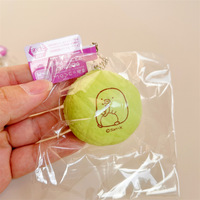 DHF896 Vente en gros de jouets anti-stress en forme de pain, en PU ultra-doux, mignons et moelleux, pendentifs en forme de chignon