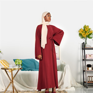 Robes islamiques pour femmes, vêtements de Dubaï, <span class=keywords><strong>Inde</strong></span>, Pakistan, vente en gros de vêtements musulmans pour femme, taille haute, abaya grande taille - Product Image 5