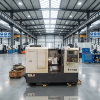 Tour CNC d'occasion CK7150B avec système de mandrin hydraulique, axe Y, lit incliné, pour le tournage de métaux, à vendre