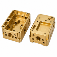 Boîtier de module de commande usiné par tournage-fraisage en laiton C360 pour instruments optiques, service d'usinage CNC sur mesure OEM