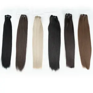 Synthetic Long Silk Straight Wave 5 to 16 Clips Hair Extension 20 Inch High Temperature Fiber Hair 7Pcs Clip in Hair Extensions