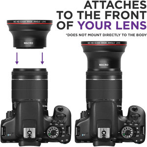 Super Wide Angle Macro Lens 0.43x 49 52 55 58mm For Travel Photography Japan Optics - Product Image 3