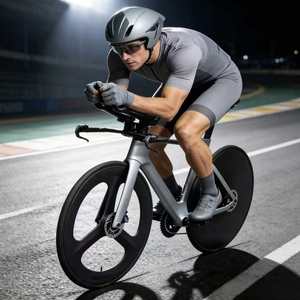 Vélo de contre-la-montre de qualité supérieure TT, cadre et fourche en carbone T800, groupe sans fil 24 vitesses, roues en carbone fermées 700C, vélo de course sur route - Product Image 6