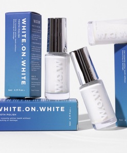 Mousse blanchissante et polissante pour les dents, blanc sur blanc - Produit confortable pour un usage quotidien avec option de logo personnalisé pour une utilisation temporaire - Product Image 1