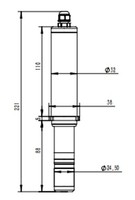 Sensor Digital de Cloro Residual RS485 Modbus, Sonda de Calidad del Agua para Dióxido de Cloro, Ozono, Cloro Total, IP68 Impermeable
