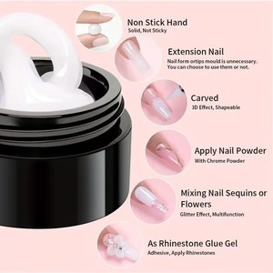 Non-Sticky Hand Carving <b>Nail</b> <b>Extension</b> Gel Carvable Sculpting UV Builder Gel for <b>Nail</b> Shaping <b>Nail</b> Art Manicure Wholesale - Product Image 4