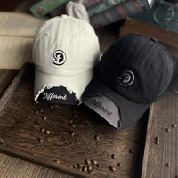 Set de 2 Gorras de Béisbol Bordadas con Efecto Desgastado, Estilo Vintage, para Hombre y Mujer, Ajustables, Estilo Hip Hop, Nuevas