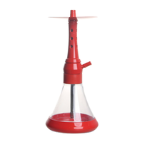 Ensemble de chicha miniature au design unique en acrylique avec un tuyau en silicone de haute qualité et un bol en silicone