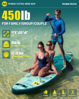 Planche de paddle gonflable de qualité supérieure, capacité 450 lb, durable, avec accessoires