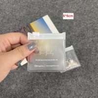 Sacs d'emballage pour bijoux en PVC recyclable avec logo personnalisé imprimé, fermeture éclair, impression à l'écran, taille personnalisée pour colliers et petits articles