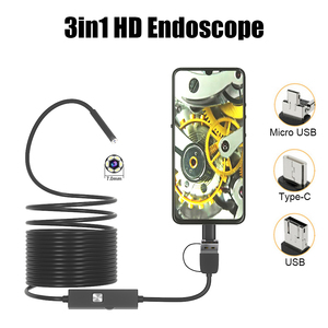Caméra d'endoscopie USB 3 en 1 Dearsee, étanche IP67, type C <span class=keywords><strong>Android</strong></span>, caméra d'<span class=keywords><strong>inspection</strong></span> de type boroscope de 7 mm - Product Image 3