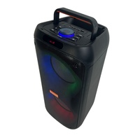 Enceinte karaoké portable double 6,5 pouces 20W avec lumières LED RGB, Bluetooth et USB pour le chant en extérieur et les fêtes
