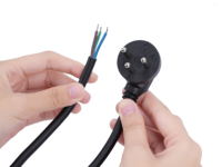Adaptateur de prise à 3 broches KESHI de haute qualité en cuivre massif avec isolation en PVC, résistant à la flexion et au vieillissement, câble pour appareils électriques 12/220V
