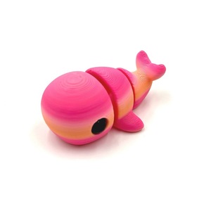 Llavero Colgante de Ballena Impreso en 3D, Bonito Adorno Multicolor con Articulaciones Móviles, Regalo Promocional - Product Image 6