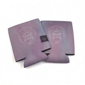 Enfriador de Latas de Cerveza de Neopreno Aislado de 12 oz con Logotipo Personalizado, Plegable, Sublimable, con Diseño de Dibujos Animados - Product Image 1