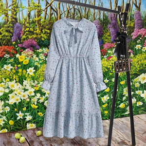 2025 nhà sản xuất bán buôn giải phóng mặt bằng cho trẻ em tuổi hàng tồn kho thanh lịch ăn mặc giản dị cho hoa đế chế không cổ mùa xuân - Product Image 3