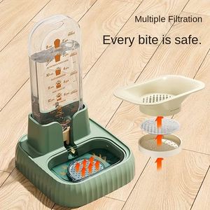 Distributeur automatique de nourriture pour chats de grande capacité avec un distributeur d'eau à gravité, adapté aux chats d'intérieur - Product Image 3
