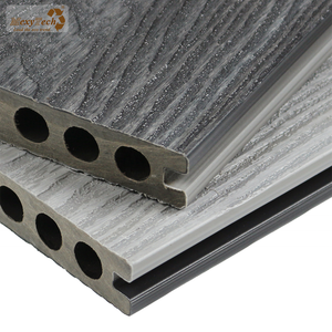 Tarima de WPC Moderna e Impermeable con Superficie de Grano de <span class=keywords><strong>Madera</strong></span>, Material Plástico de <span class=keywords><strong>Madera</strong></span> de Teca, Precios de Fábrica para Tarima Compuesta para Exteriores - Product Image 2