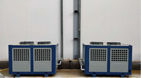 Unité de climatisation pour culture de champignons avec compresseur et ventilateur