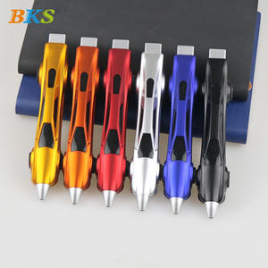 BKS الإعلان البلاستيك الترويجية سيارة مخصصة شكل سباق الكرة نقطة السائبة لطيف الكرتون قلم حبر جاف - Product Image 3