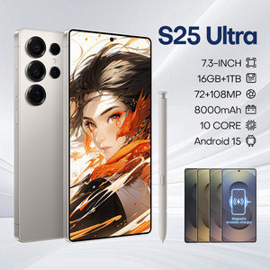 2025 bán chạy nhất S25 siêu 5g điện thoại thông minh 7.3 inch HD 16GB + 1TB Bộ nhớ mở khóa 4G 5G + Wifi <span class=keywords><strong>Android</strong></span> S25 tiếng Anh Pháp Tây Ban Nha - Product Image 1