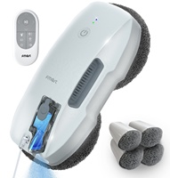 FMART T9 980g Robot Limpiacristales Eléctrico Ultraligero y Ultrafino, Portátil, con Motor sin Escobillas, Controlado por Aplicación, para Autos y Hoteles