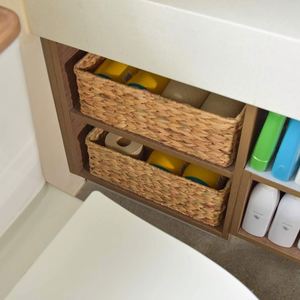 Seegras-Korbset Flach Natürliches Rattan Wäschekorb Mit Rädern Marken 20 Zoll Seegras Neu Faltbarer Stoff-Wäschekorb - Product Image 4