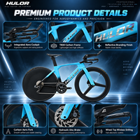 Vélo de triathlon professionnel T800 en fibre de carbone, vélo de course aérodynamique sans fil 2x12 vitesses avec freins à disque et roues en carbone