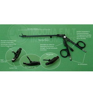 Pinces d'aspiration bipolaires STAMMBERGER, réutilisables, en acier inoxydable, instrument pour fournitures médicales professionnelles, pinces d'aspiration bipolaires - Product Image 5