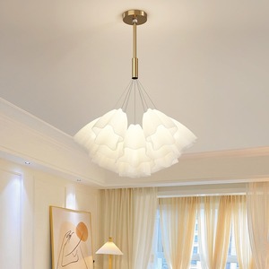 Lampadario in ferro di Design moderno per la stanza dei bambini semplice luce a sfera a stella illuminazione principale per soggiorno pranzo camera da letto-Design della luna - Product Image 3