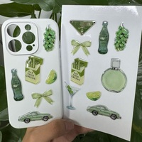 Feuilles d'autocollants pour téléphone en époxy 3D découpés sur mesure, autocollants en dôme d'époxy transparents autocollants