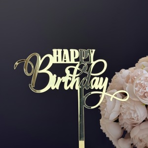 Decorazione per <span class=keywords><strong>Torta</strong></span> <span class=keywords><strong>di</strong></span> <span class=keywords><strong>Compleanno</strong></span> a Forma <span class=keywords><strong>di</strong></span> Lettera in Acrilico Ecologico Riutilizzabile, Accessori per Torte - Product Image 3