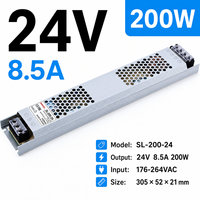 Alimentation LED ultra-mince 12V 24V avec protection contre les surcharges, les surtensions et les courts-circuits pour projets d'éclairage commercial