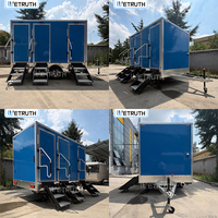 Wetruth Remorque Sanitaire Mobile Portable avec Toilettes, Douche et Installation Facile pour Écoles, Parcs et Lieux Publics