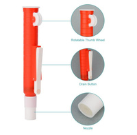 Pompe à pipette électronique de laboratoire Liquan PT-100 en ABS, faible MOQ, légère, design ergonomique, transfert de liquide précis