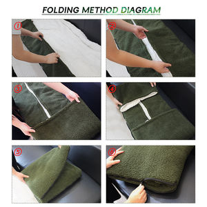 Manta Térmica Reciclada de Muestra Gratuita, Manta de Viaje Tejida USB Portátil para Invierno, para Exteriores, Hogar, Hospital, Picnic - Product Image 6