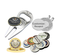 Marqueur de balle de golf en émail personnalisé, logo personnalisé, marqueur de balle de haute qualité en relief