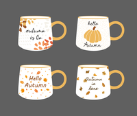 Mug de voyage minimaliste en céramique pour café et thé avec glaçure colorée, haute qualité, marque JSD, retour à l'école