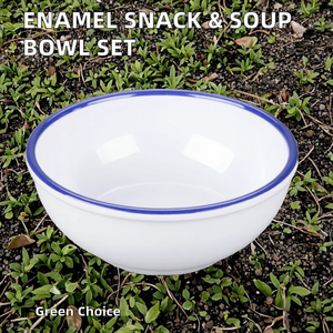 Juego de Tazones de Esmalte Pulido para Aperitivos, Sopa, Fruta, Ensalada, Fideos, Arroz, Palomitas de Maíz, Vajilla Artesanal, Regalos Perfectos - Product Image 2